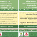 Tervetuloa Marketanpuiston Kevätmarkkinoille lauantaina 23.5.2026